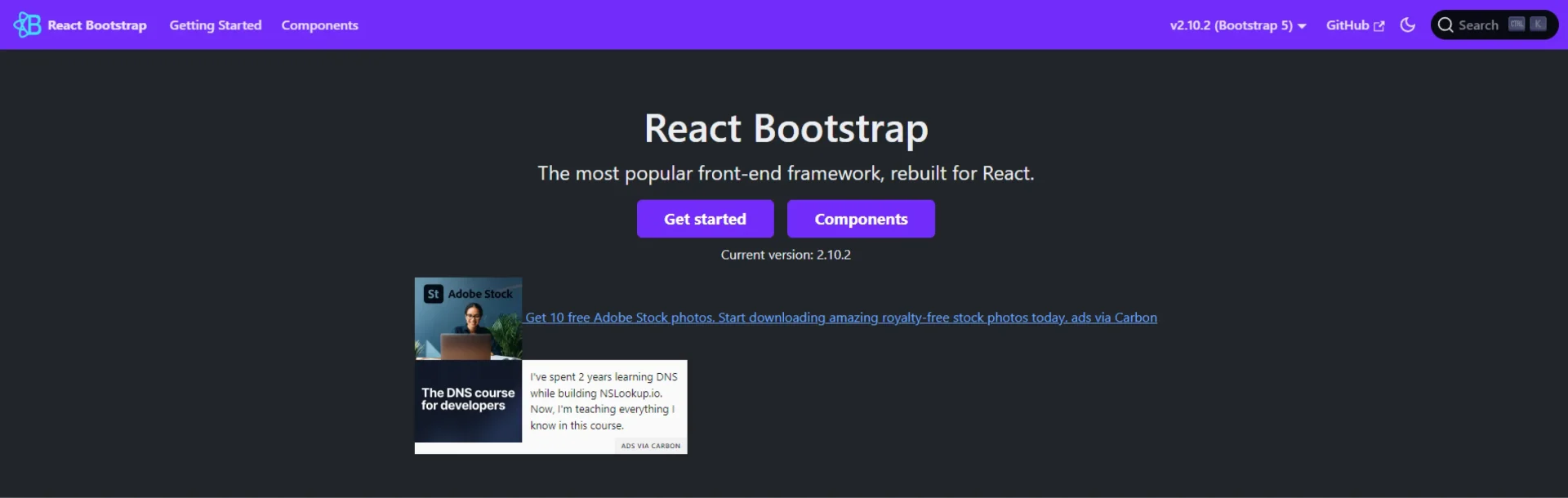 React Bootstrap- React Developer Tools
